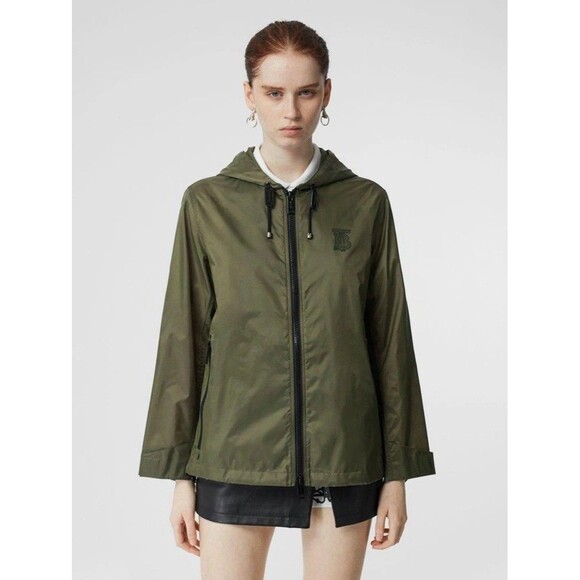 Burberry Windbreaker US 4 Lightweight Jacket Zip Pockets Hooded - Picture 2 of 15